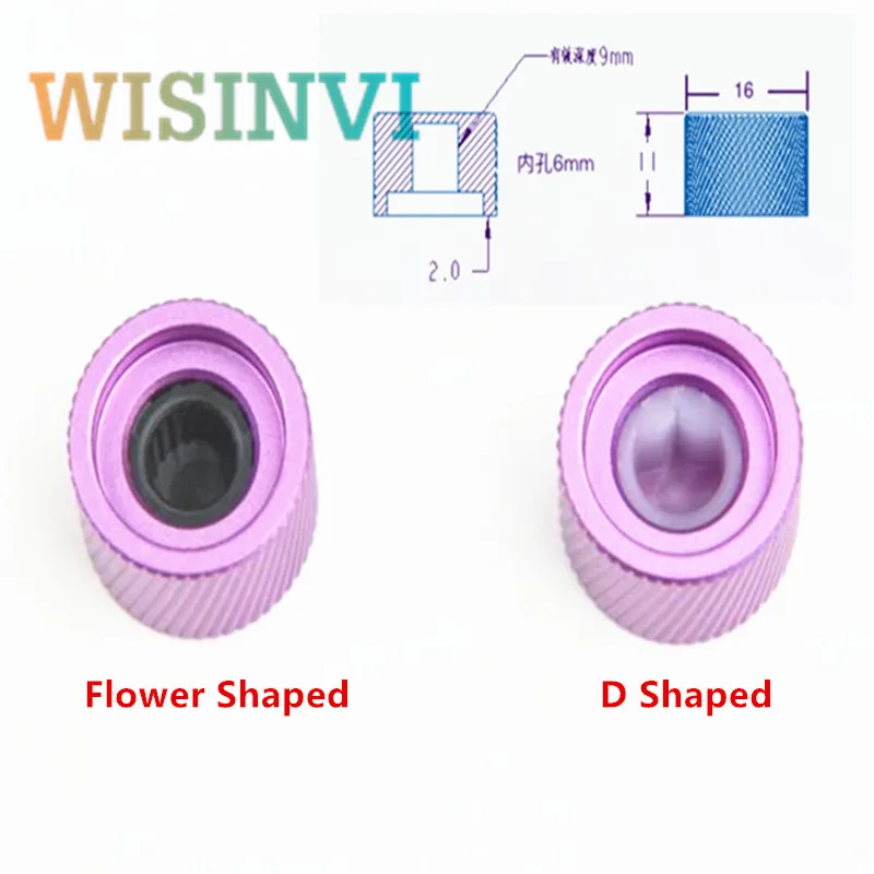 Potentiometer and Aluminum Knob 2PCS Aluminum alloy Potentiometer Encoder Knob for Mechanical Keyboard etc.