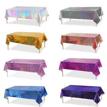 Glitter Aluminum Foil Tablecloth – 137x274cm 1