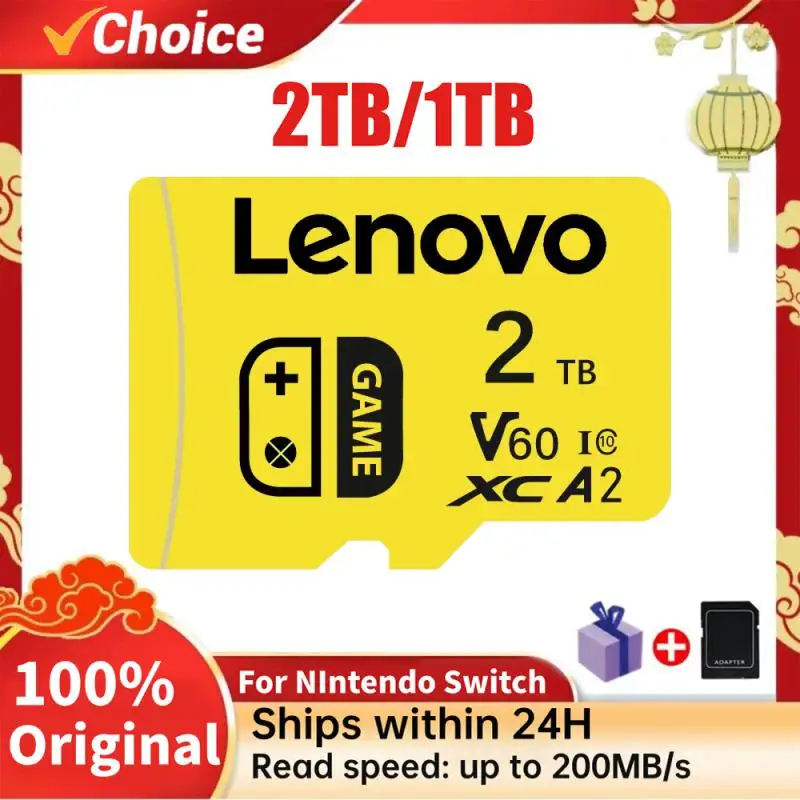 Lenovo A2 U3 Micro Tarjeta SD 2TB 1TB 512GB 256GB 128G Transfer 200MB/s Memory Card 128GB Class10 SD/TF Card For Nintendo Switch