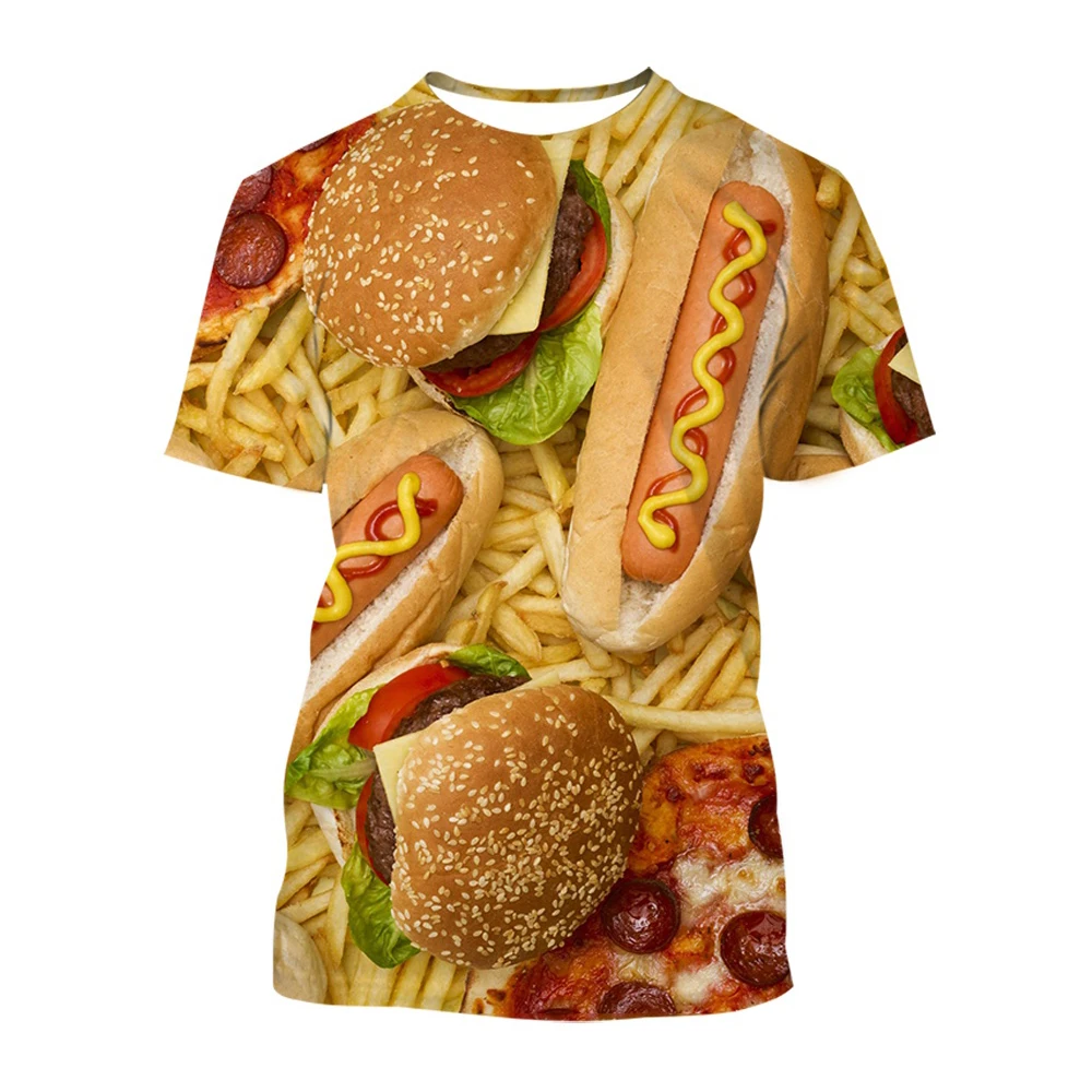 

Футболка мужская и женская с 3D-принтом, круглым вырезом и принтом