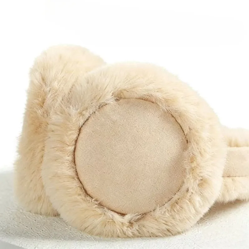 Foldable Plush Ear Warmers for Women - Adjustable & Cute Animal Design,  Soft  Thermal  Fleece  for Winter   Outdoors,