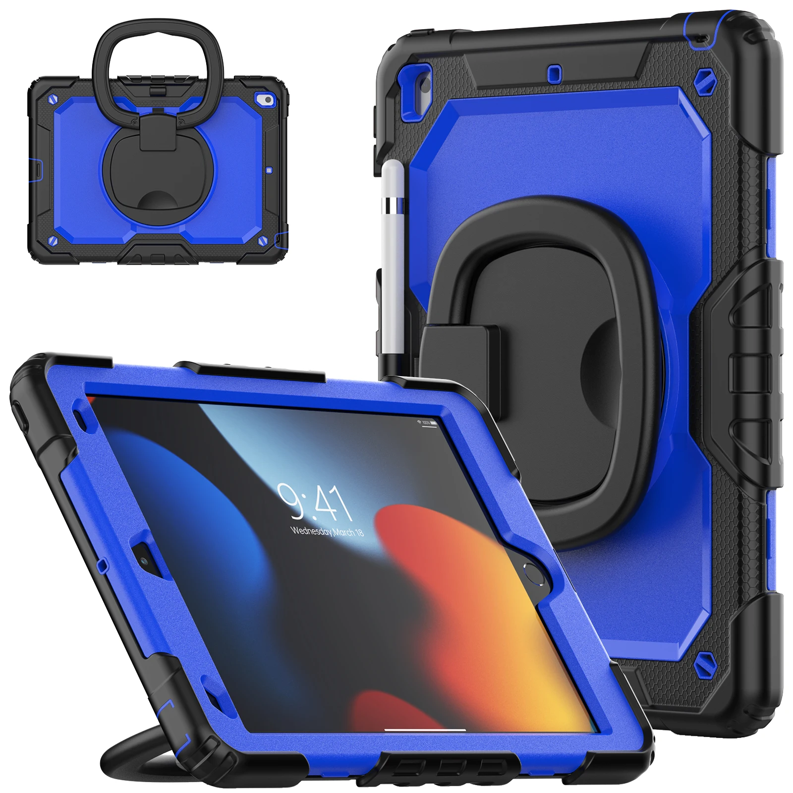 Heavy Duty Rugged Tablet Case with Kids Cover Protection
