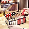 40 Slots Glass Lipstick Holder Dustproof Display Case Beauty Storage Box Luxury Makeup Organizer with Lid 5