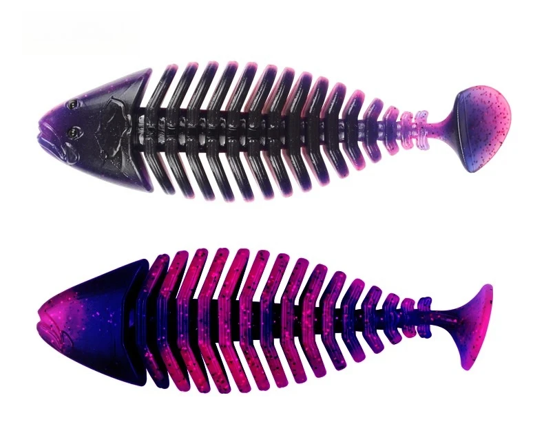 Knochenförmiger Weichköder mit T-Schwanz, 2,6g-10g, schwimmender Wobbler für Barsch und Mandarinfisch – Detail 13
