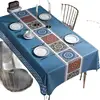 Modern Concise Style Pattern Waterproof Rectangular Polyester Tablecloth Home Decor Kitchen Living Room Wedding Party 6