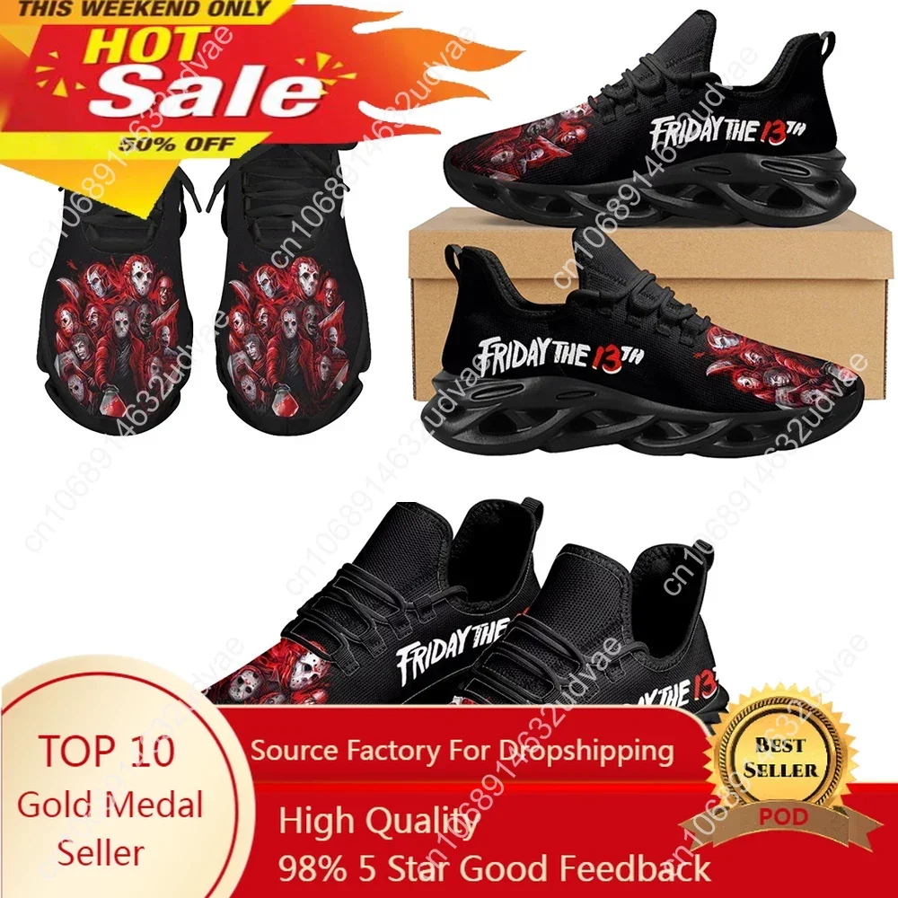 Scarpe Da Ginnastica Con Personaggi Del Film Horror Jason / Michael Myers / Freddy Krueger / Chuck Air Cushion Shoes Halloween Tennis