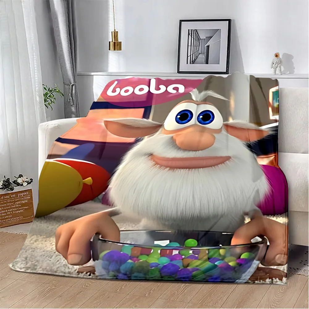 Cartoon Funny Cute B-Booba Printed Blanket Picnic Blankets Warm Blanket Soft and Comfortable Blanket Home Travel Birthday Gift 4