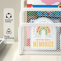 Desk Mail Organizer Small File Holders Letter Organizer Metal Mesh Document/Filing/Folders/Paper Organizer for Desktop 4