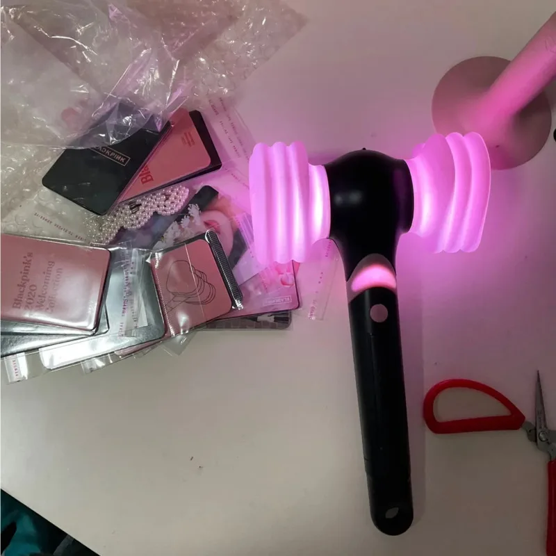 Korea Kpop Lightstick Black Pink Stick Ver 2 LED Bluetooth Light Stick  Luminous Rod Concert Lamp Hiphop Flash Aid Rod Fans Gift
