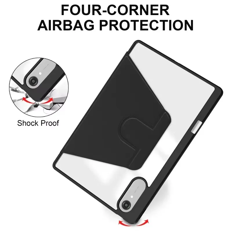 Smart Rotating Tablet Case with Pencil Holder - Enhanced Protection