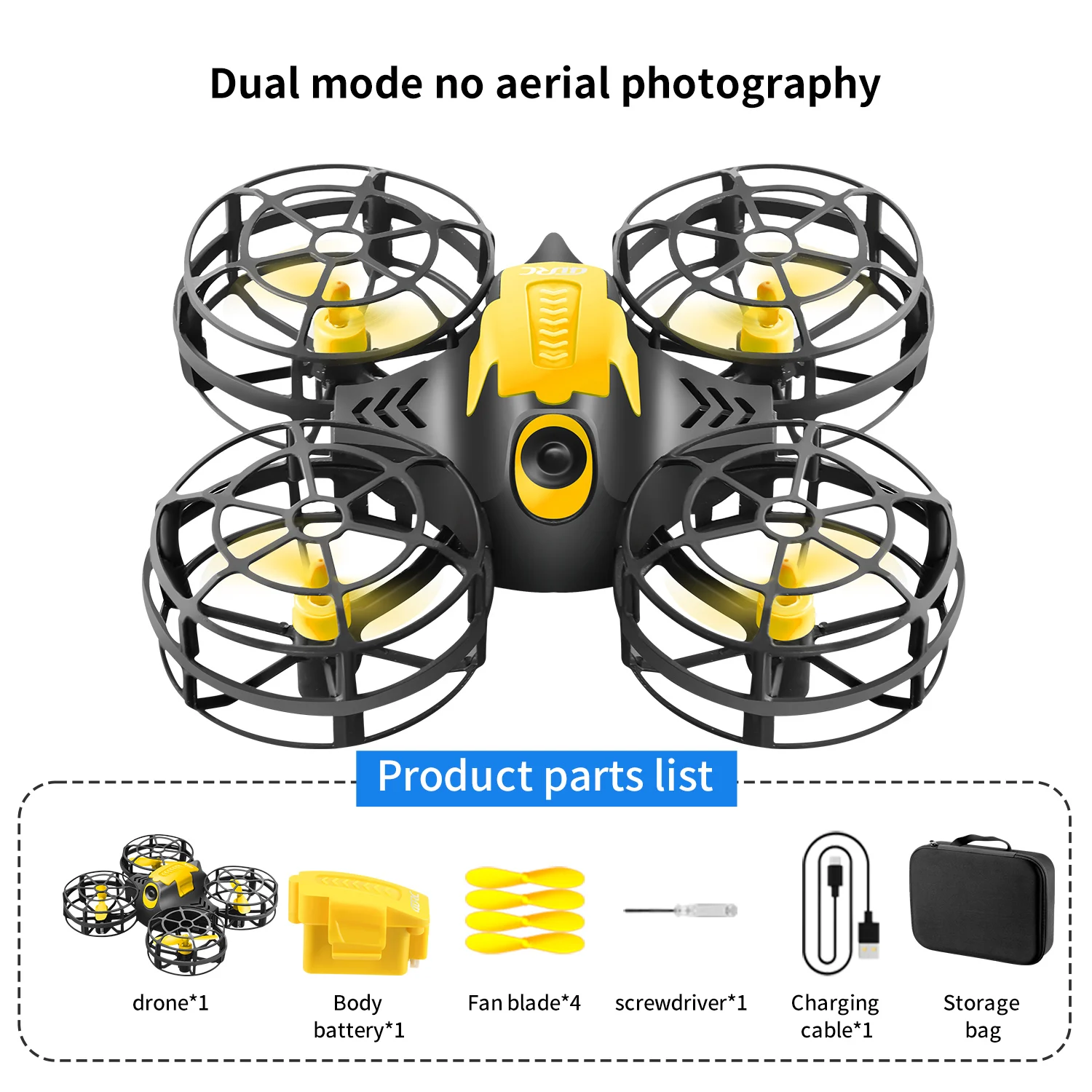 Mini Drone 4DRC V18 Enfant - Sans Caméra, Mode Sans Tête, Flips 3D