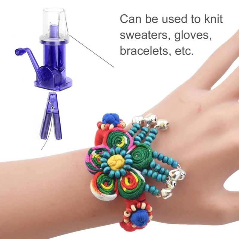 Embellish-knitting Machine Hand Knit Loom Rope Thread Weave Tool Spool  Tricotin Machine Spool Knitter Sewing Accessories Knitters Sewing Needle