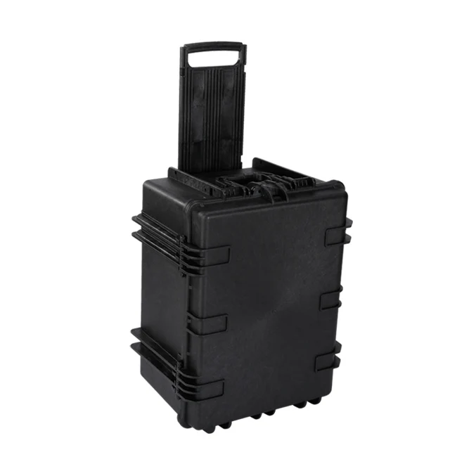Valigia Impermeabile IP67 con Ruote, Valigia Rigida in Resina TSU-1, Contenitore da Trasporto Antiurto con Schiuma, 584x440x328mm - immagine 2