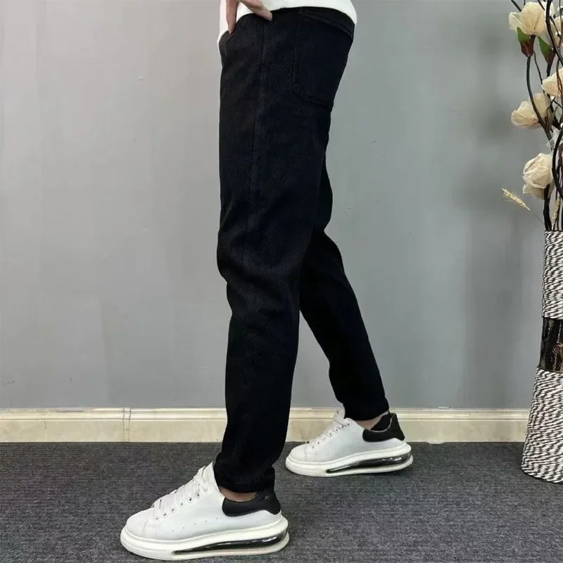New Men Black Golf Wear Spring Elasticity Sports Tennis Pants fashion Elastic belt Slim golf Clothing Pants for men Trousers
