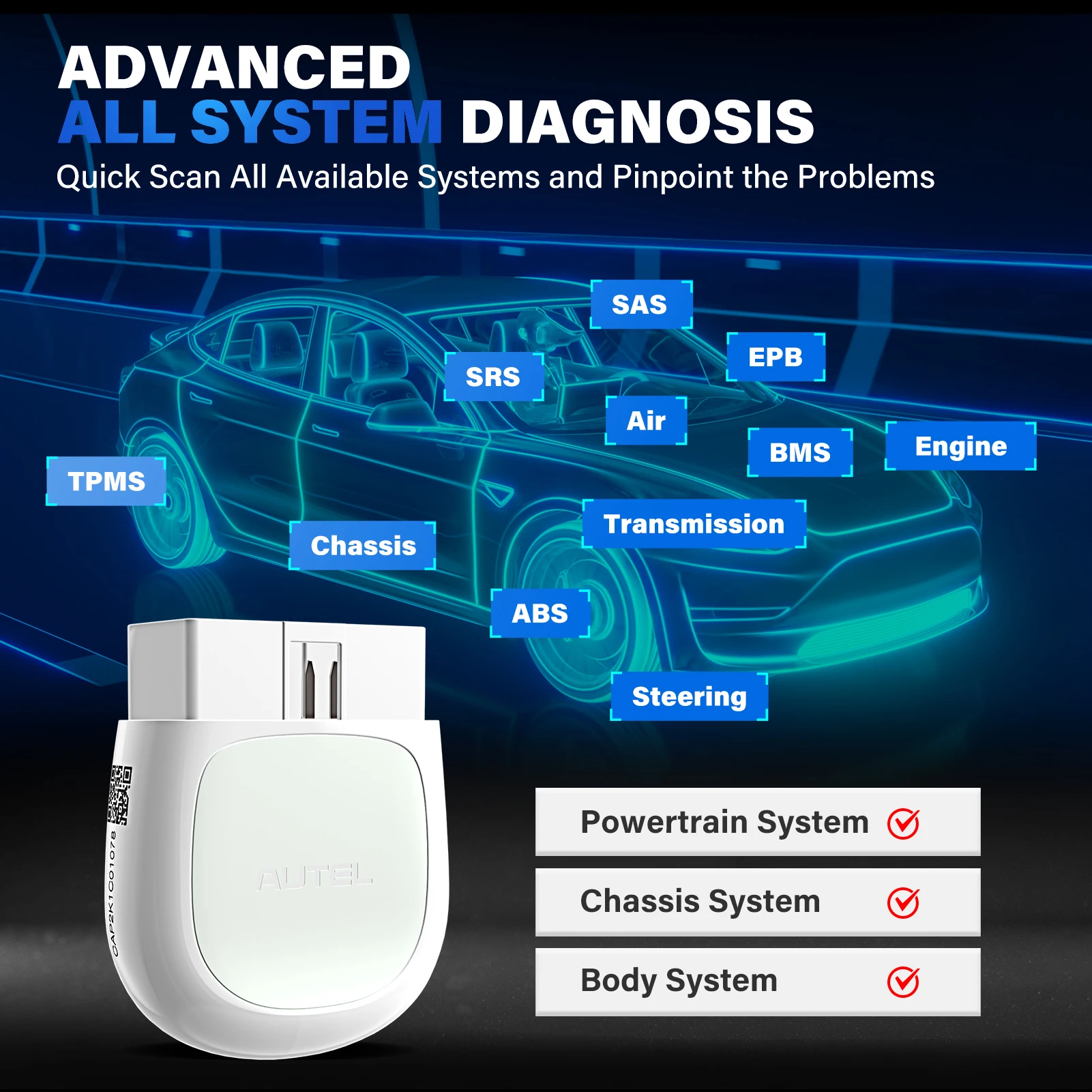 

Autel AP200 OBD2 Scanner Professional Automotivo OBD 2 Code Reader Scanner Oil/EPB/BMS/SAS/TPMS/DPF Resets IMMO Scan Tool