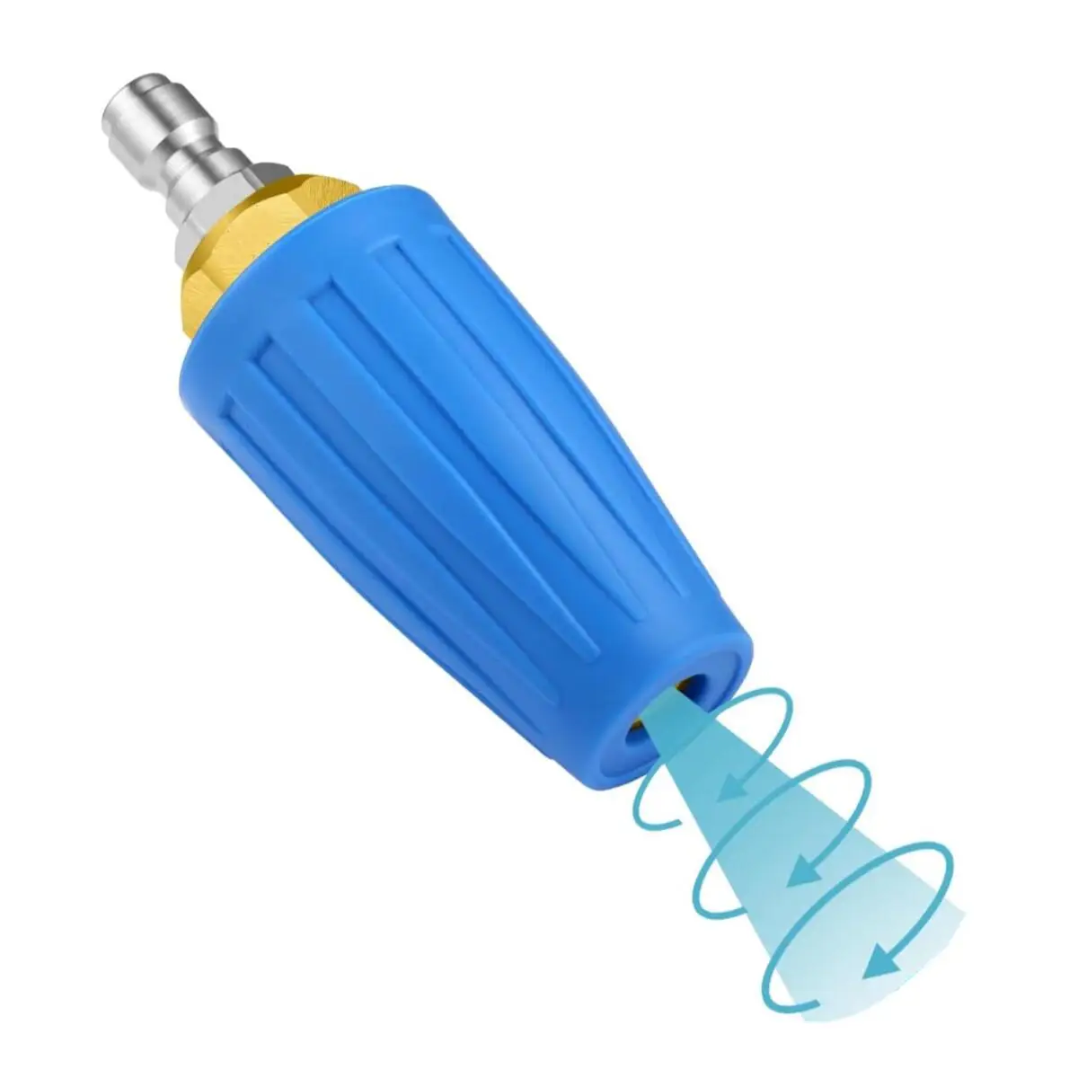 Rotating Turbo Nozzle Sprayer 4000PSI For High Pressure Wash Gun With 1/4
