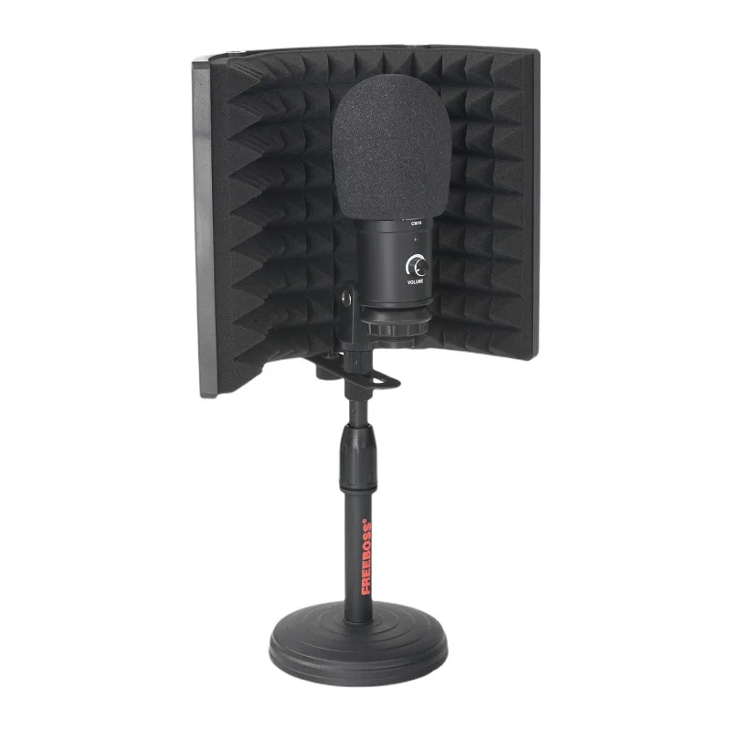 FREEBOSS Condenser USB Microphone Metal Cardioid Computer Recording Mic Live Gaming Streaming Broadcast Karaoke CM18 For Youtube usb microphone