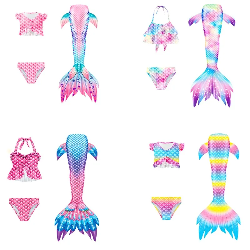 

Ghnatygren Childrens Mermaid Tail Swimwear Clothing Swimwear Bikini Childrens Gift