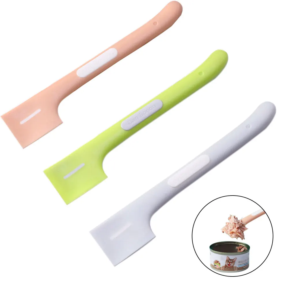 

new arrival mul-color Feeding Spoon Set Canned Spoon Can Opener Cat Tableware Mixing Spoon open lid pet canned spoon pet suppies