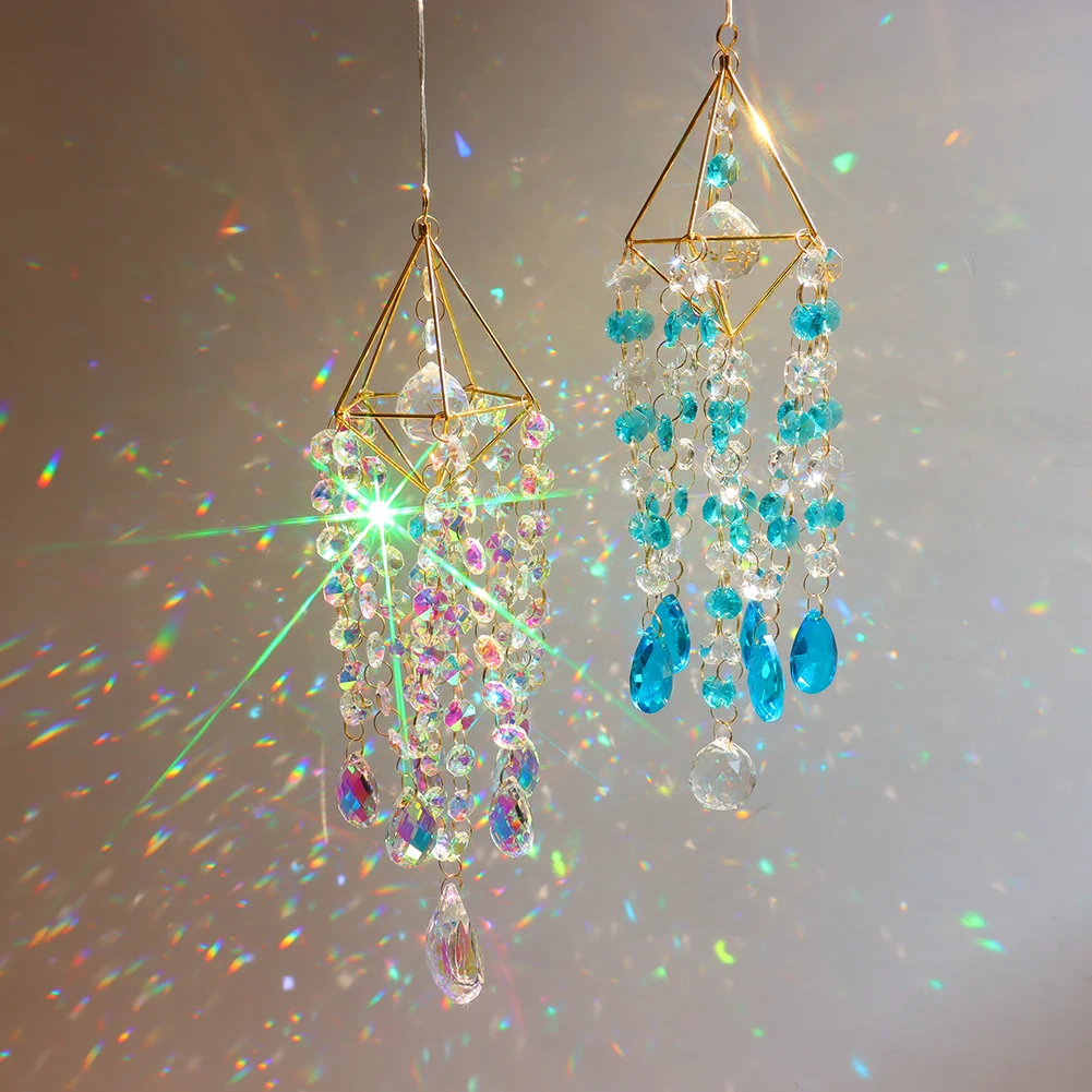 Suncatcher Crystal Pendant Window Ornament Crystal Wind Chimes Home Garden Decoration