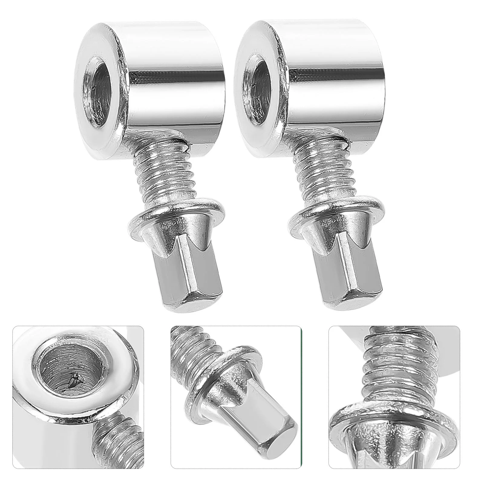 

2 Pcs Pedal Hammer Counterweight Felt Drum Kit Beater Percussion Instrument Part Metal Ring