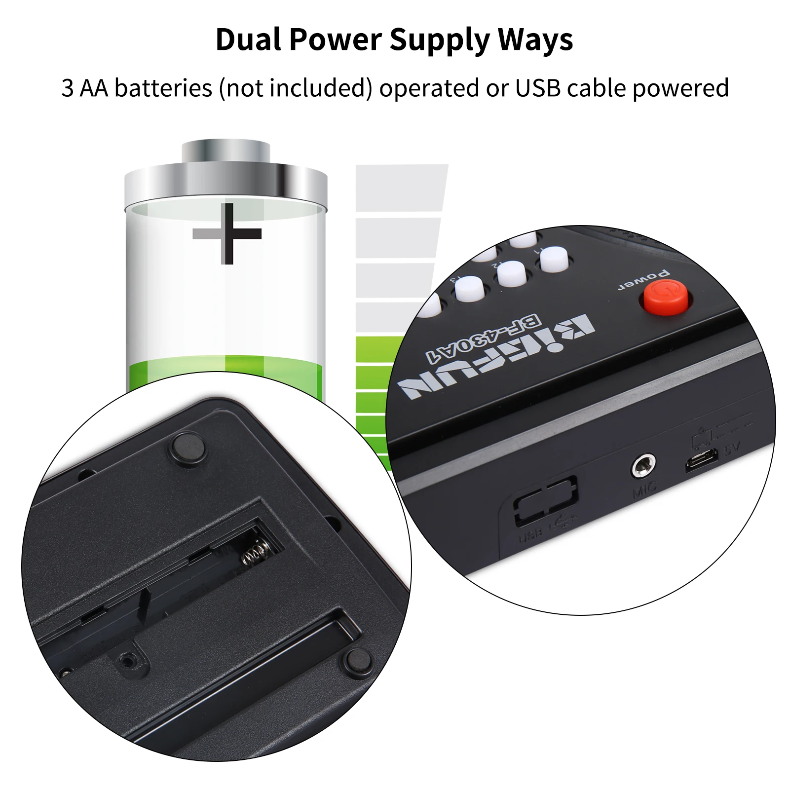 37 Keys Digital Electronic Keyboard Kids Multifunctional Electric Piano For Piano Student With Microphone Musical Instrument