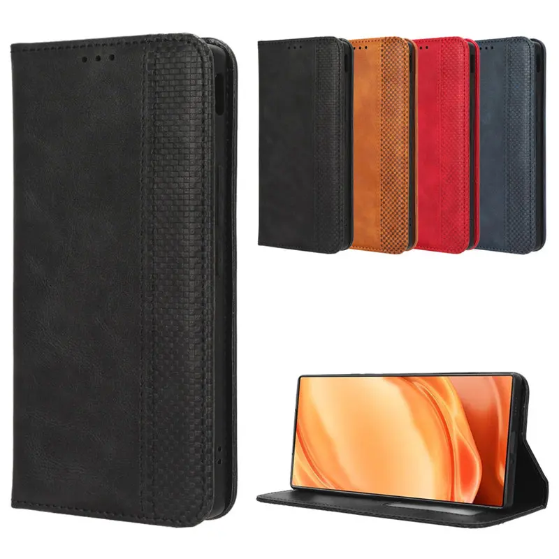 Nubia Z50 Ultra 5G Nx712J Custodia Portafoglio Vintage Retro Slot Per Schede Magnetiche Custodia In Pelle Flip Cover Per Zte Nubia Z50 Ultra 5G