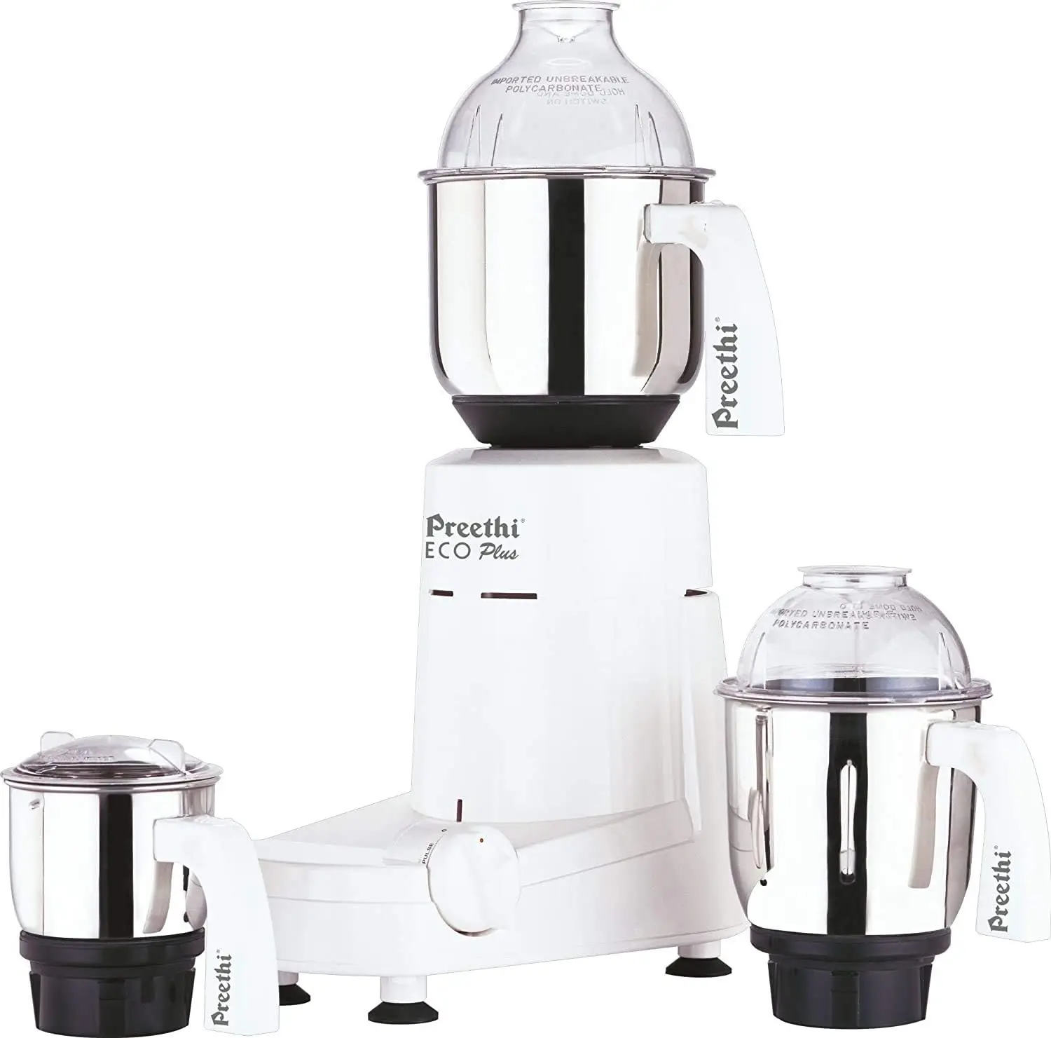 

Plus Mixer Grinder 110 Volts - Free Service Kit Included (3 Jar with Extra 1.75L Jar)