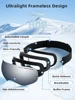 Ski Goggle Protective Cover Portable Windproof Scratch-Proof Snowboarding Goggles Protector Snow Sports Glasses Protective Gear 5