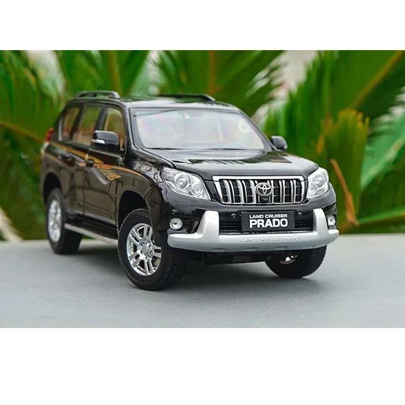

1:18 для Toyota Land Cruiser Prado, литые модели автомобилей для детей, подарки для мальчиков, коллекционный дисплей, черный/белый/зеленый металл, пластик, резина