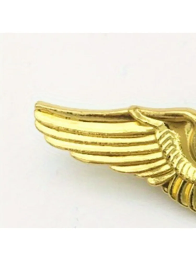 Party Date Wear Plated Metal Wing Pilot Fashion Uniform Brooch Outfit for Men and Women
