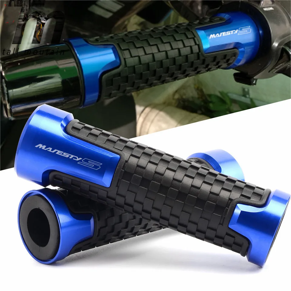 

Motorcycle Anti-Skid Handlebar Grips For YAMAHA YP 150/250/400 GRAND/MAJESTY/XENEER XC155 TMAX530 T-MAX Aluminum+ Rubber Cover