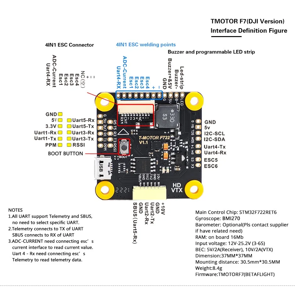 T-Motor F7 Flight Controller