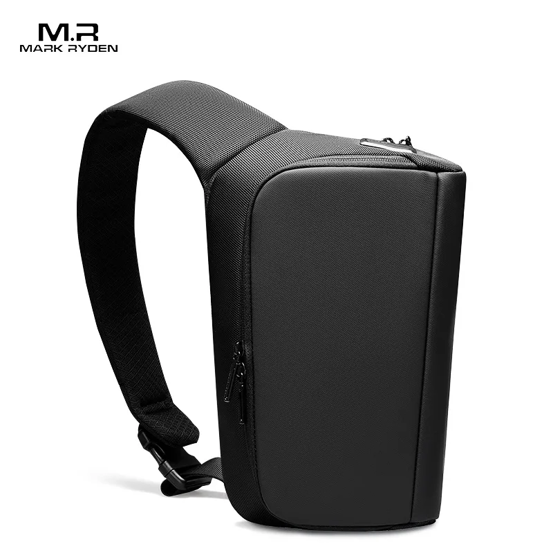 Waterproof CrossBag Personality Fashion Men Magnetic Messenger Bag Lightweight Minimalist Sling Shoulder Bag