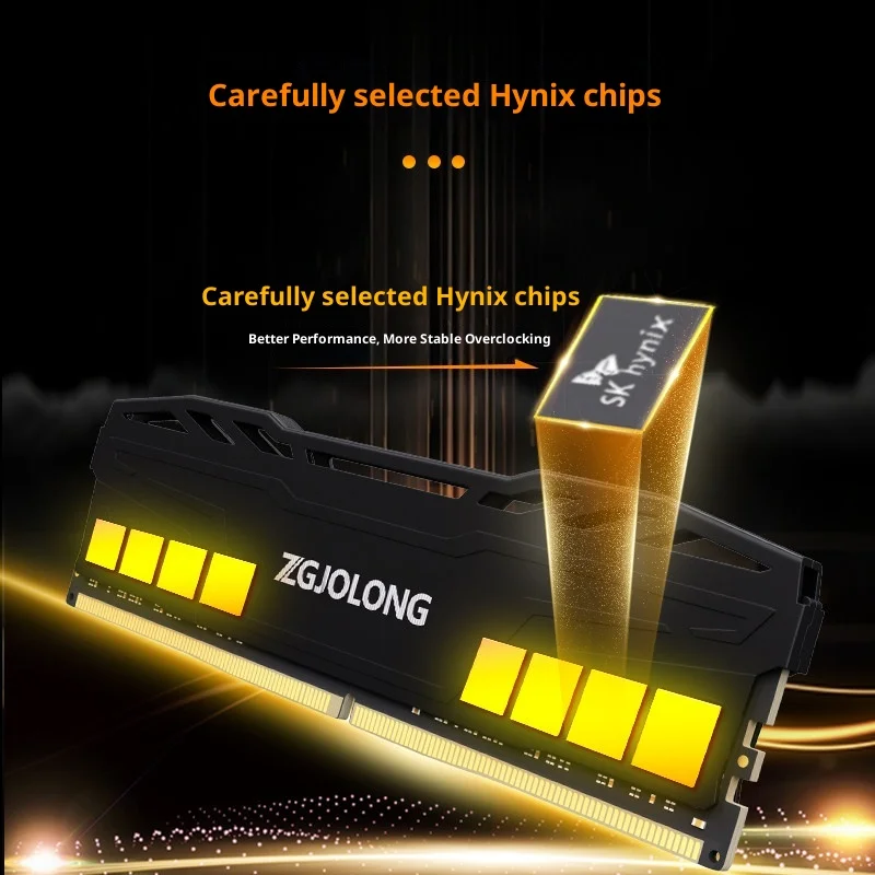 베스트셀러 Zgjolong DDR4 고성능 메모리 램 32GB 16GB x2 3200MHz 3600MHz 하이닉스 칩 XMP 히트싱크 데스크탑 PC용