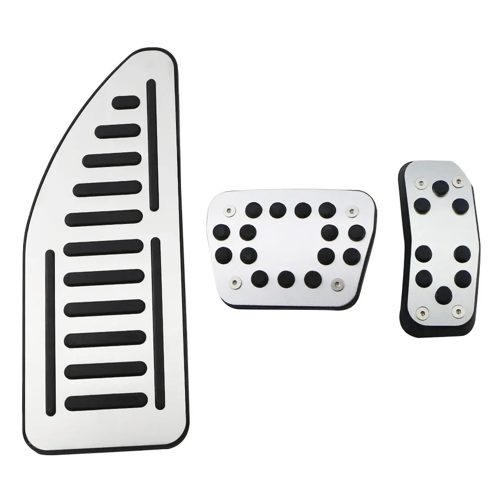 Car Pedal Cover For Ford Fiesta MK7 2009-2015 Ecosport 2012-Accelerator Gas Pedals Pads Aluminium Alloy Rubber