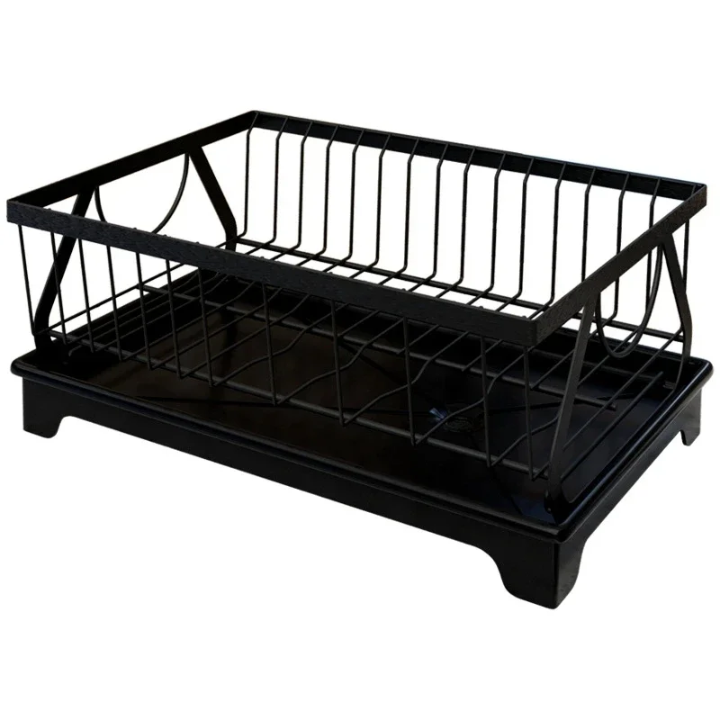 Kitchen Tableware Storage Rack Home Tableware Drain Storage Basket Floor-Standing Single-Layer Dishes Chopsticks Rack