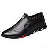 Men's New leather Shoes Fashion Business Work Shoes Casual versatile anti slip Loafers Trendy breathable lightweight flats Homme 6