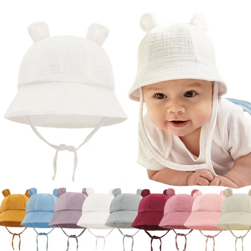 Blue Newborn Bonnet Hat For 0-18 Months Old Baby Boys, Infant Easter Hat,  Newborn Summer Hat, Baby Sun Hat