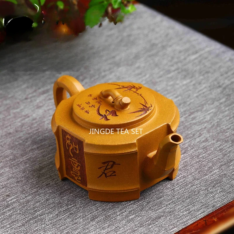 210ml Yixing handmade purple clay teapot old red clay Pu'er Kung Fu tea set Chinese style tea pot
