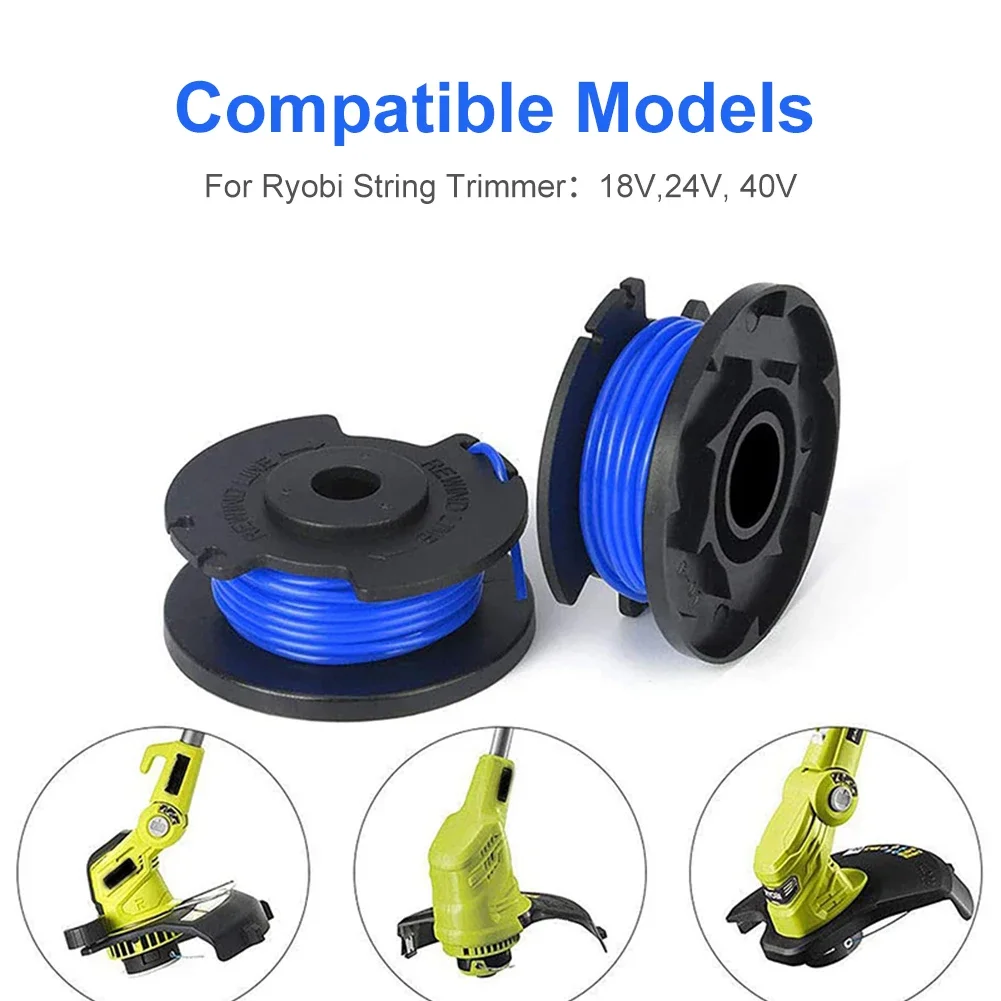 20-3pc String Trimmer Spule Ersatz für Ryobi One plus ac14rl3a 18v 24v 40v 11ft automatische Zufuhr kabellose Unkraut fresser Spulen linie – Detail 4