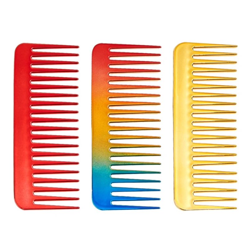 

Wide Tooth Comb Anti Static No Handle Combs Thick Wavy Curly Hair for Women Men
