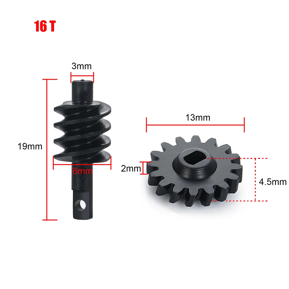 YEAHRUN 12T/13T/14T/16T/18T Differential Achse Getriebe/Abdeckung für Axial SCX24 1/24 RC Crawler Auto Lkw Upgrade Teile Zubehör – Detail 12