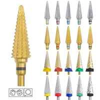 16mm Extra Long Triangle Cone Nail Drill Bits Tungsten Steel Carbide Milling Cutter Gel Remover Grinding Manicure Tool 3/32″