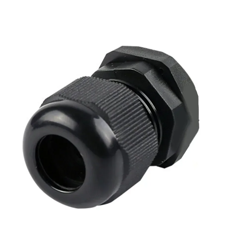 34 Pcs PG16 White Nylon Waterproof Cable Gland 10-14mm Dia. W
