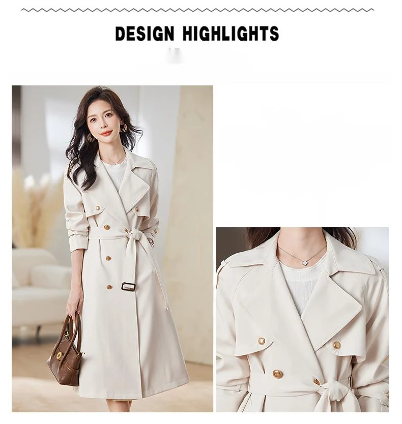 Il trench popolare di quest'anno per le donne, nuovi vestiti da donna 2023, cappotto lungo e autunnale in stile western_voghion.com