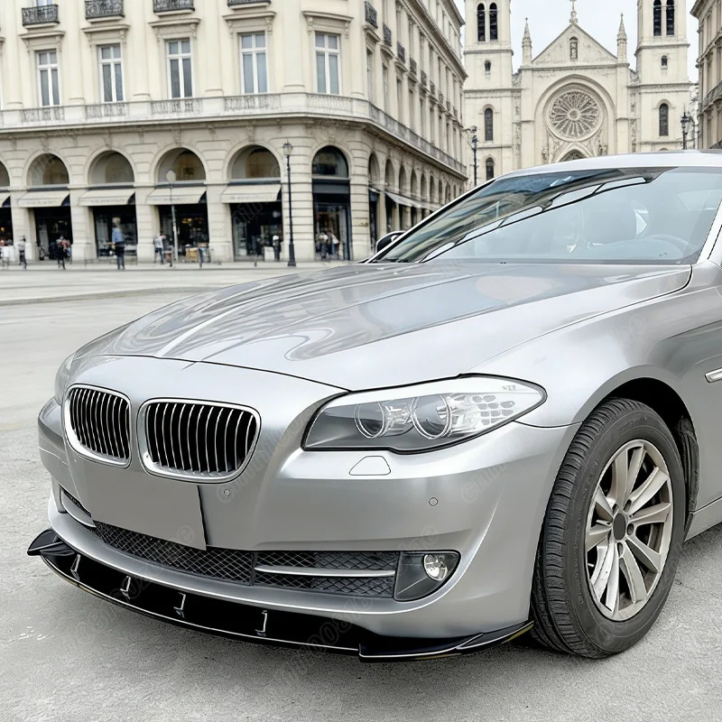BMW 5 시리즈 F10 2010 2011 2012 2013 자동차 MP 스타일 프론트 범퍼 립 스포츠 레이싱 3PCS 프론트 립 바디 개조 키트