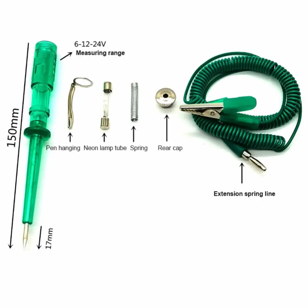 

Auto And Motorcycle Car Repair 6-24V Test Pen Car Repair And Maintenance Battery Power Inspection Tools Auto Test Pen Detector