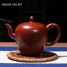 Butik Yixing surowa ruda Dahongpao czajniczek autentyczna purpurowa glina filtr dzbanek na herbatę mistrz Handmade Beauty czajnik zestaw do herbaty domowej 230ml tanie i dobre opinie JINGDE TEA SET CN (pochodzenie) 201-300 ml Z fioletowej gliny