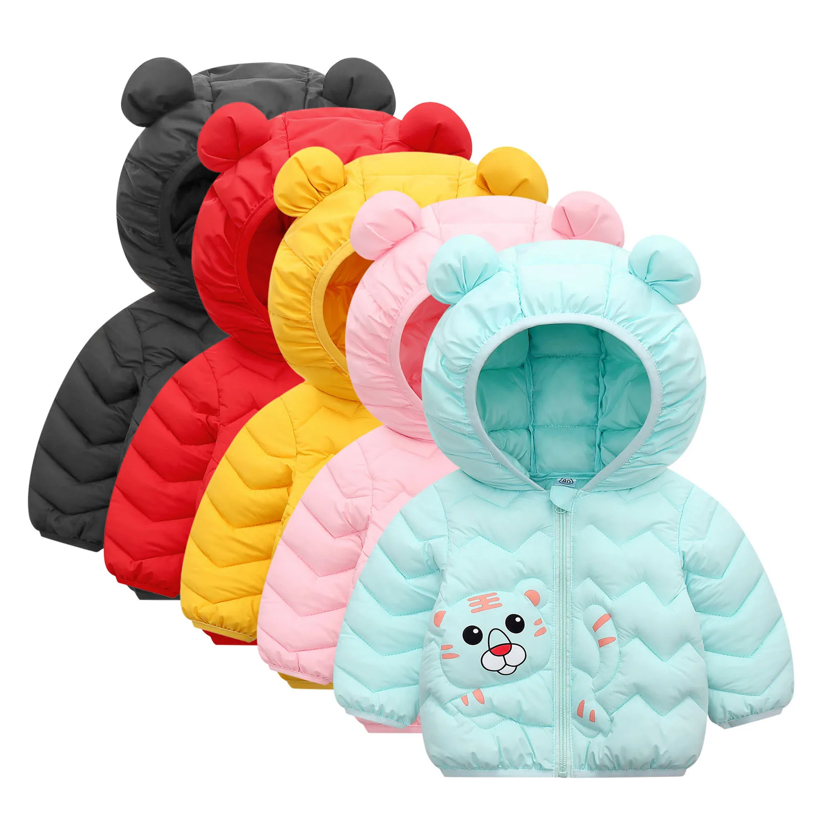 

Toddler Snow Jacket Boys Children Kids Toddler Infant Baby Boys Girls Long Sleeve Cute Cartoon Animals Winter Coat Boy Size 12